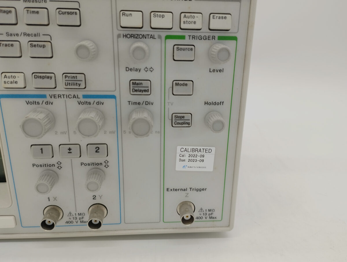 校正試験成績書付き】54600B 100 MHz 、 2 チャンネル 、 デジタル