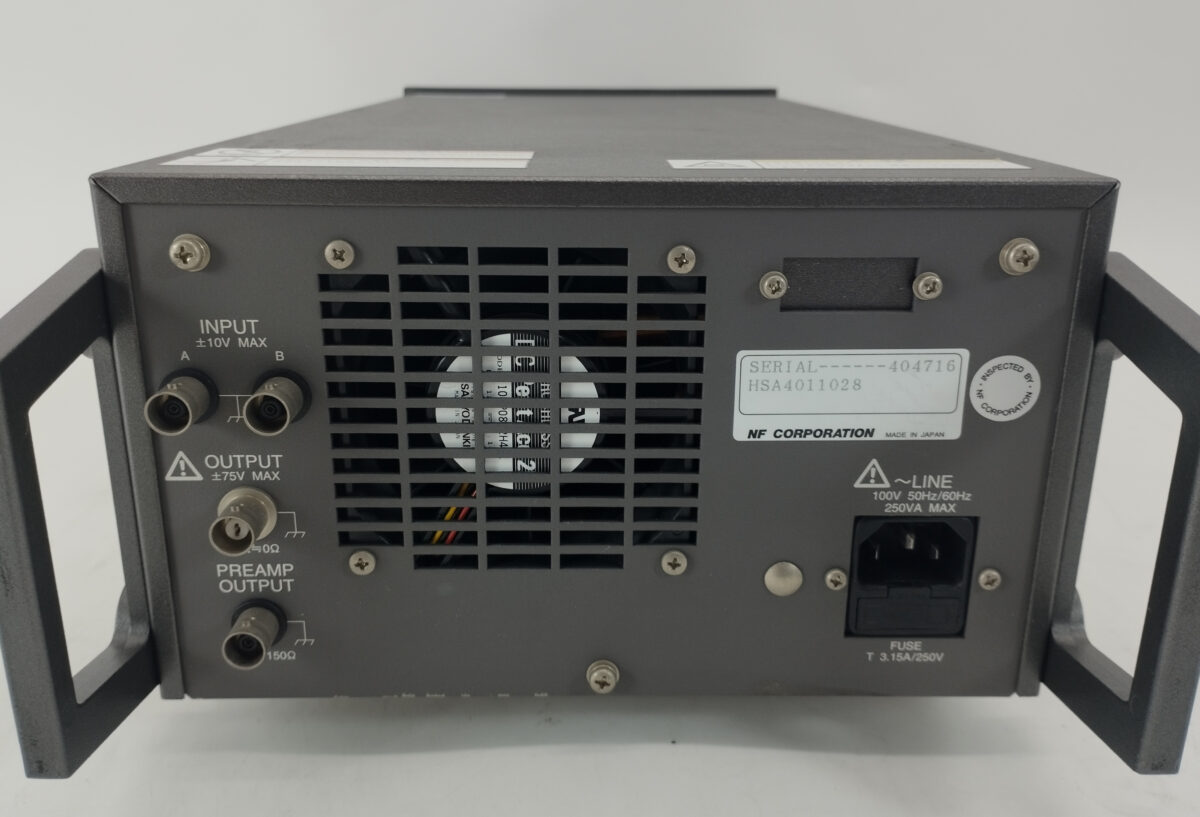 HSA4011 バイポーラ電源 DC～1MHz、±75V、2.82Ap-p NF回路設計ブロック