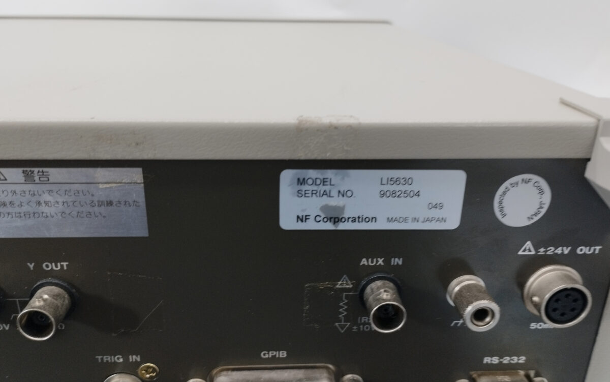 超特価品LI5630　 ディジタルロックインアンプ 、1mHz‐100 kHz　NF回路設計ブロック その他