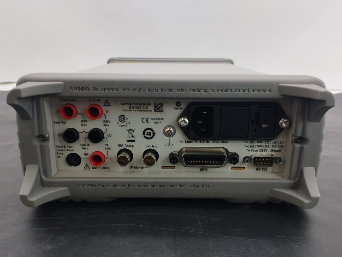 34401A デジタルマルチメータ Keysight/キーサイト(Agilent・HP) | 中古研究機器.com