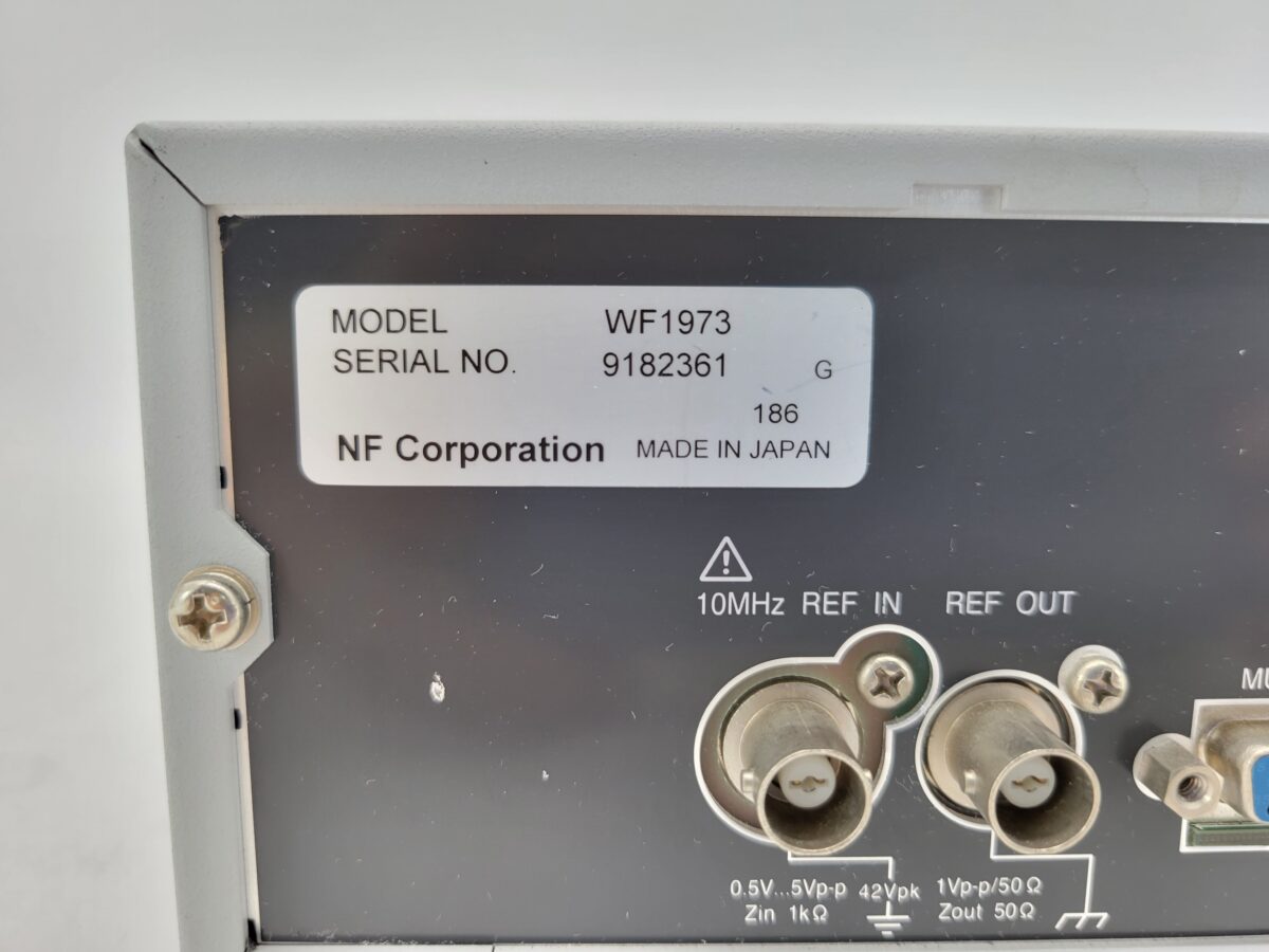 WF1973 マルチファンクションジェネレータ 1ch 30MHz NF回路設計ブロック | 中古研究機器.com