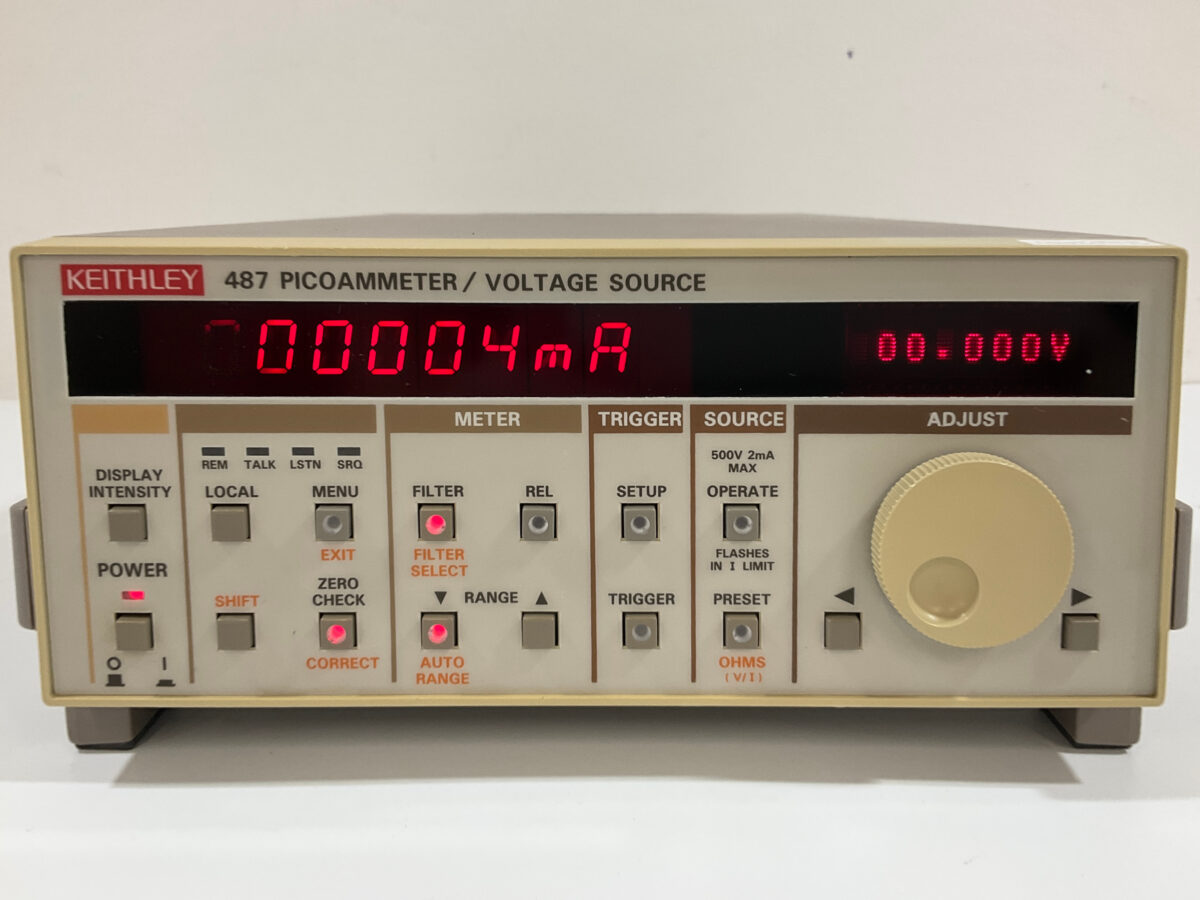 487 ピコアンメータ 10fA,±500V Source Keithley / ケースレー | 中古研究機器.com