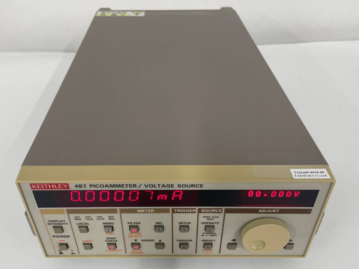 487 ピコアンメータ 10fA,±500V Source Keithley / ケースレー | 中古研究機器.com