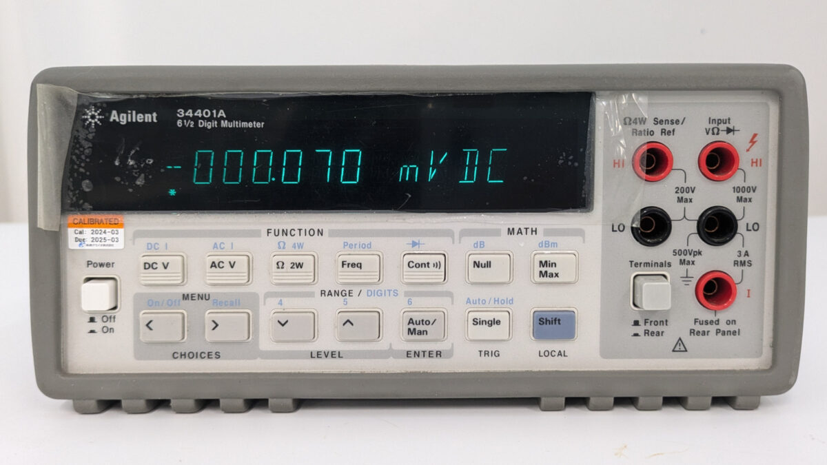 34401A デジタルマルチメータ Keysight/キーサイト(Agilent・HP) | 中古研究機器.com