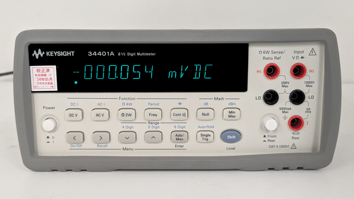 34401A デジタルマルチメータ Keysight/キーサイト(Agilent・HP) | 中古研究機器.com