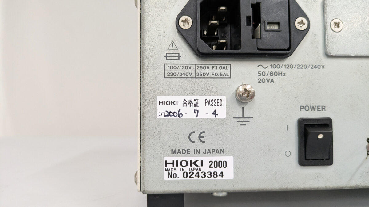 3511 LCRハイテスター日置電機 S/N:0243384 | 中古研究機器.com 3511 LCRハイテスター日置電機 S/N:0243384 | 中古研究機器.com